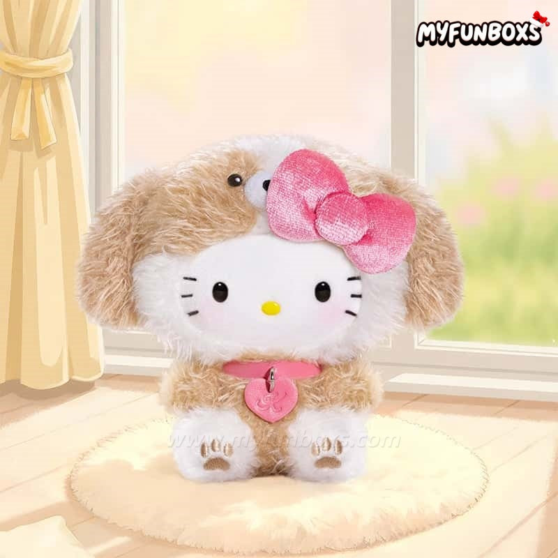 Hello Kitty Puppy Party Series Plush Pendant Blind Box