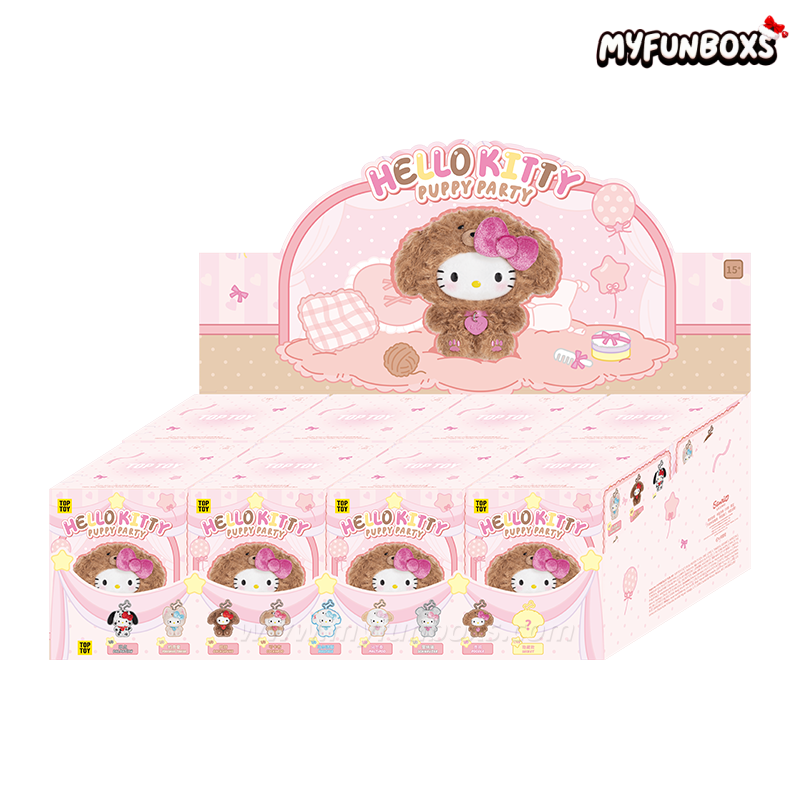 Hello Kitty Puppy Party Series Plush Pendant Blind Box