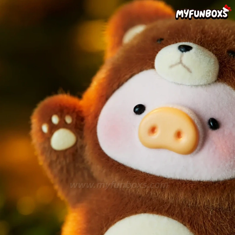 LuLu the Piggy Bear Alert Figure Hanging Card
