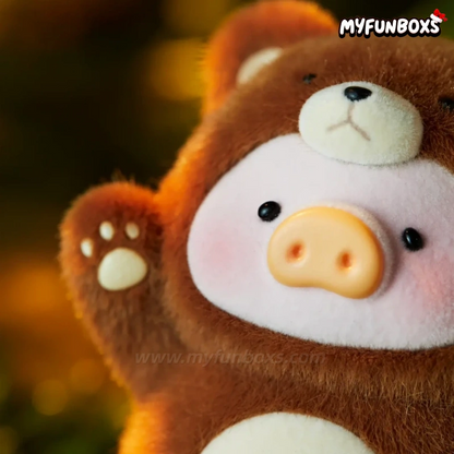 LuLu the Piggy Bear Alert Figure Hanging Card