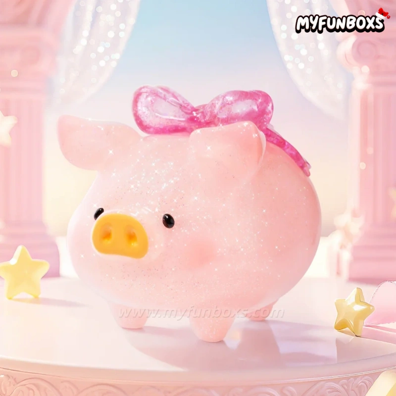 LuLu the Piggy Shiny Piggy Figure Hanging Card