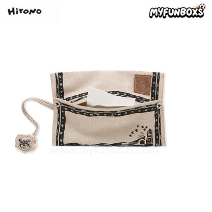 POP MART Hirono Living Wild Freedom Island embroidered fabric tissue box cover