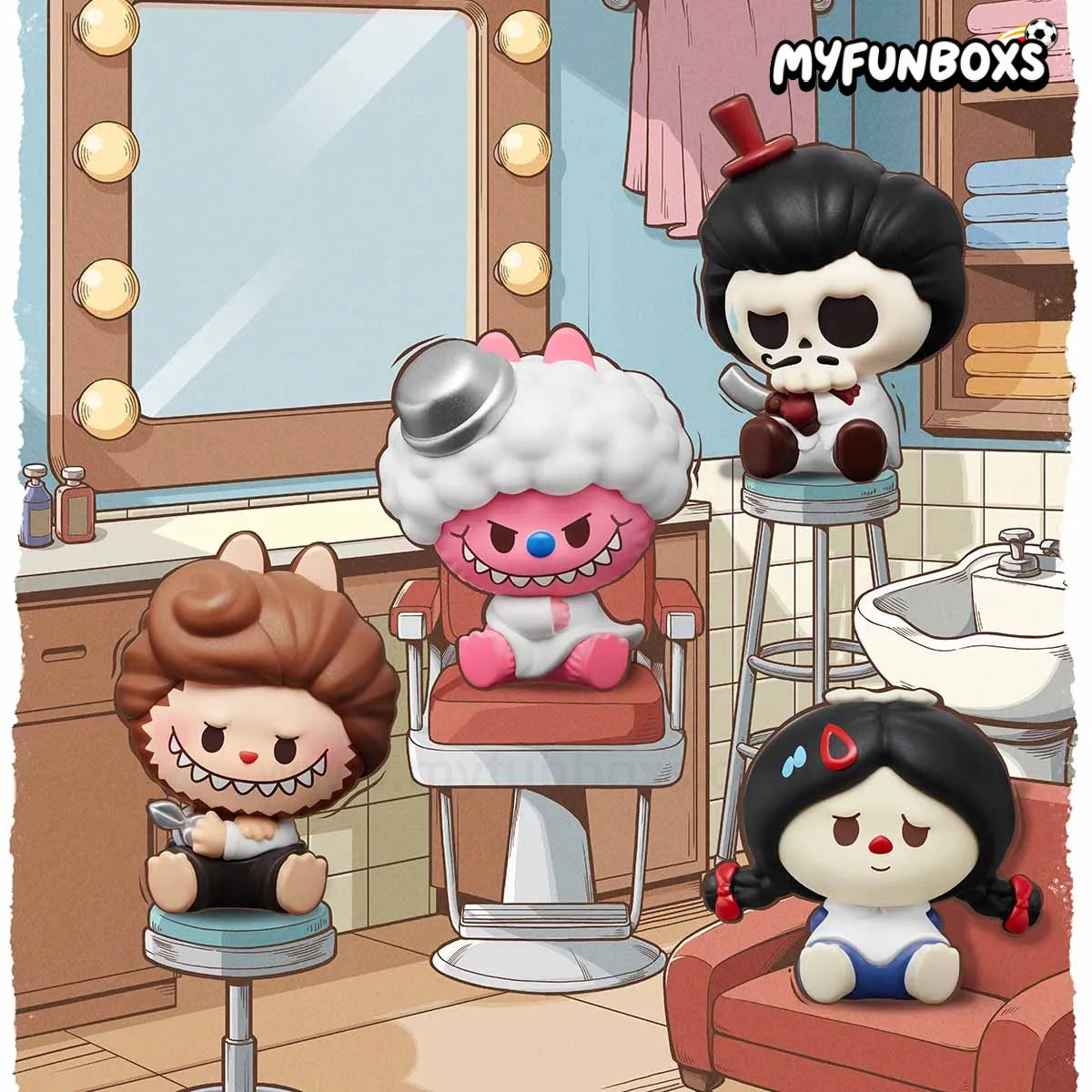 POP MART The Monsters Hair Salon Mini Bean Series Figure Blind Box (PRE-ORDER)
