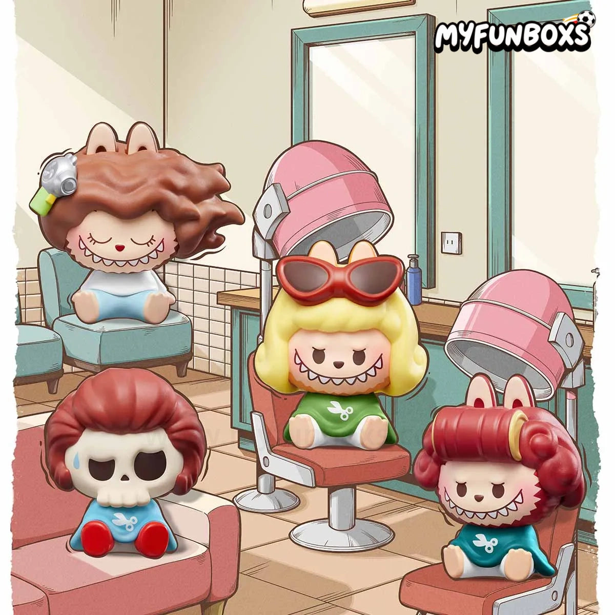 POP MART The Monsters Hair Salon Mini Bean Series Figure Blind Box (PRE-ORDER)