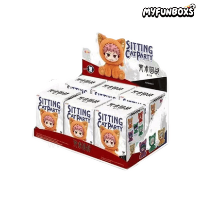 Jujutsu Kaisen Sitting Cat Party Series Plush Pendant Blind Box (PRE-ORDER)