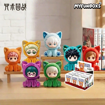 Jujutsu Kaisen Sitting Cat Party Series Plush Pendant Blind Box (PRE-ORDER)