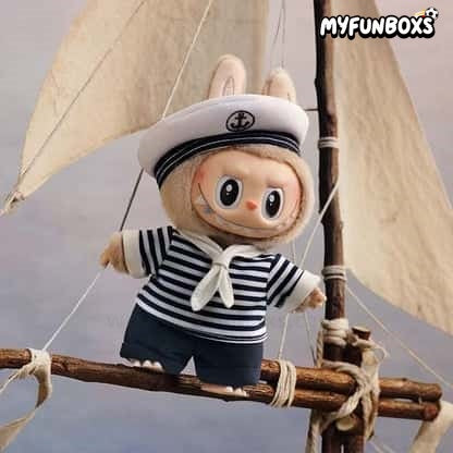 POP MART The Monsters De Vliegende LABUBU Series Sailor Vinyl Plush Hanging Card, POP LAND Exclusive