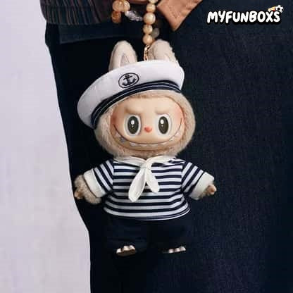 POP MART The Monsters De Vliegende LABUBU Series Sailor Vinyl Plush Hanging Card, POP LAND Exclusive