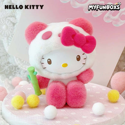 Sanrio Colorful Panda Series plush keychain blind box