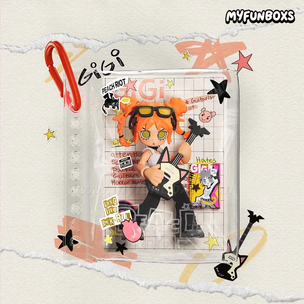 POP MART Peach Riot Carry the Music Series Block Pendant Blind Box