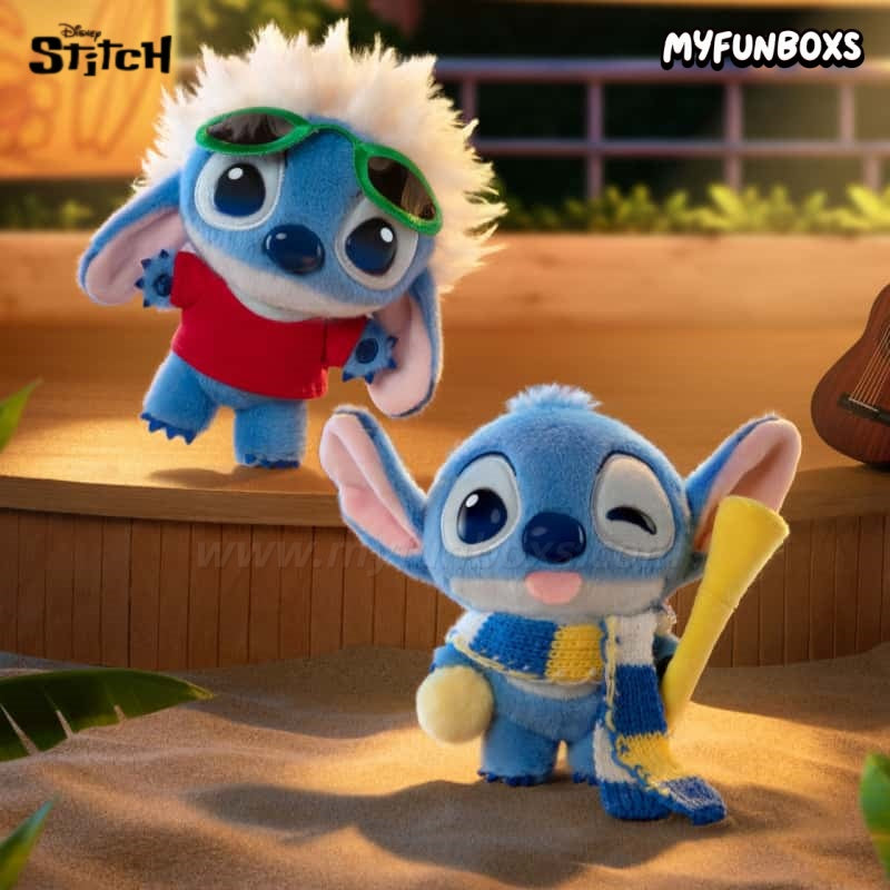 Disney Stitch in Cute Costumes Series Plush Charm Blind Box