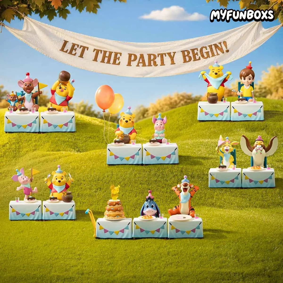 POP MART DSN Winnie the Pooh Let's Party!Series Figures Blind Box(PRE-ORDER)