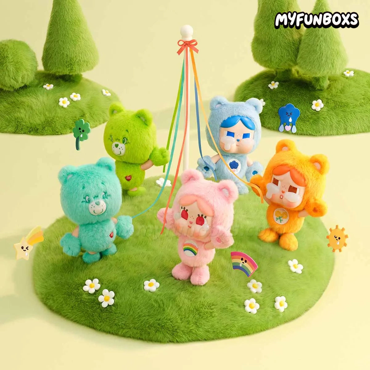 CRYBABY x Care Bears Series Vinyl Plush Pendant Blind Box