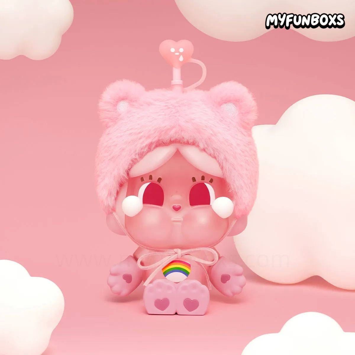 CRYBABY × Care Bears Series - Glass Straw Cup