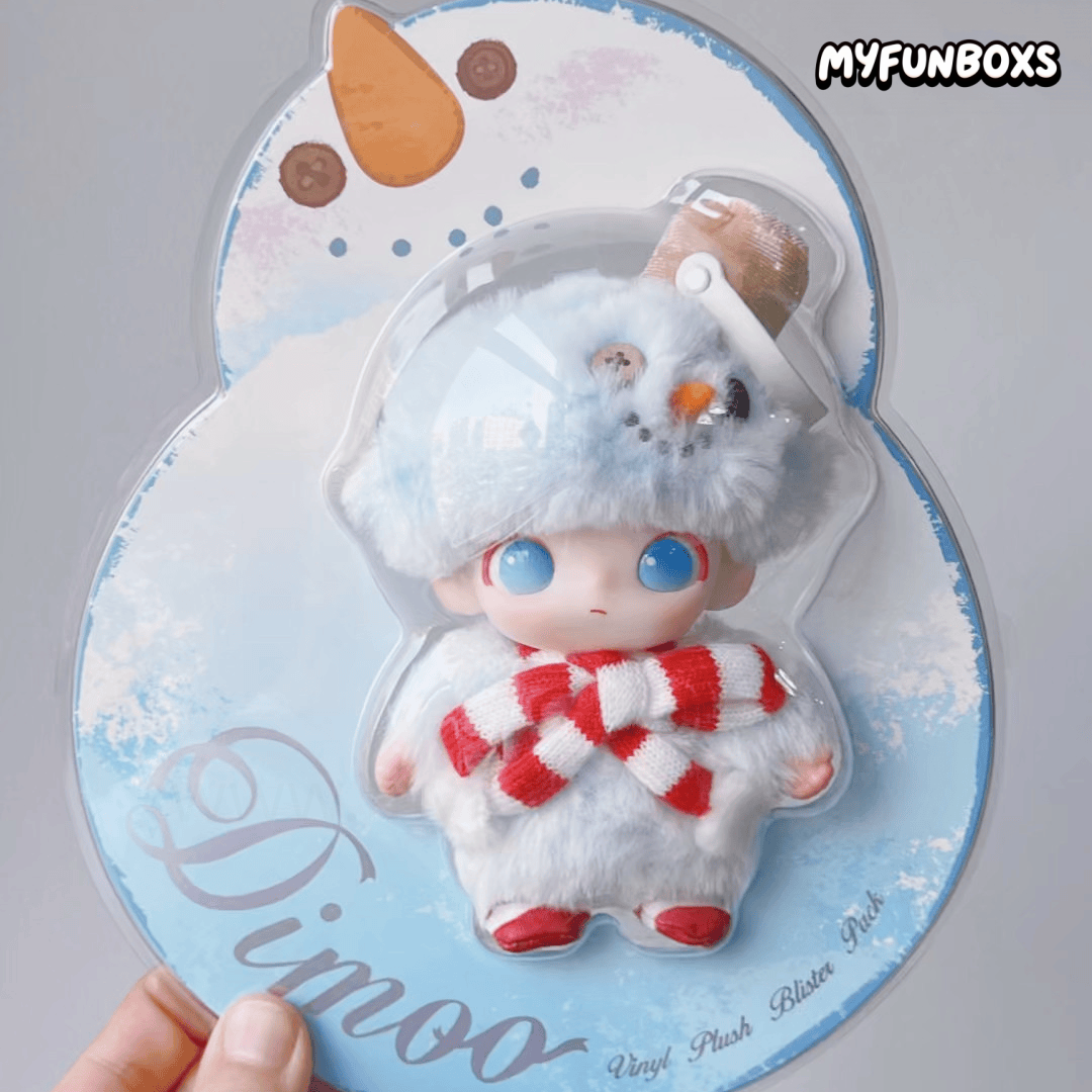 POP MART DIMOO Snowman Series Vinyl Plush Hanging Card