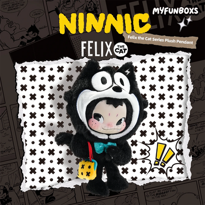 NINNIC Felix the Cat plush keychain