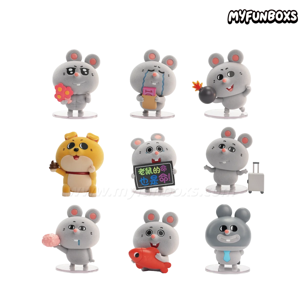 MEIJI & DASHU A Day of Corporate Mouse series figures blind box