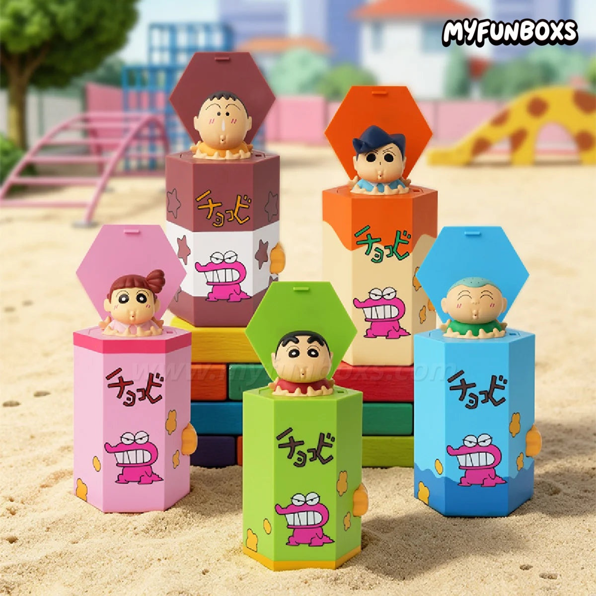 Crayon Shin-chan Fun Toy Summer Smash series figures blind box