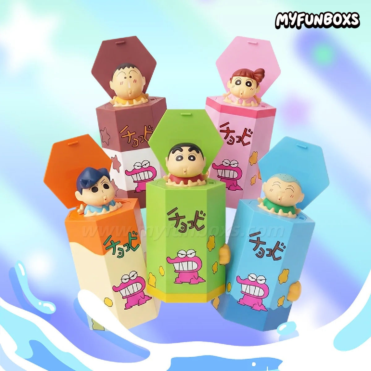 Crayon Shin-chan Fun Toy Summer Smash series figures blind box