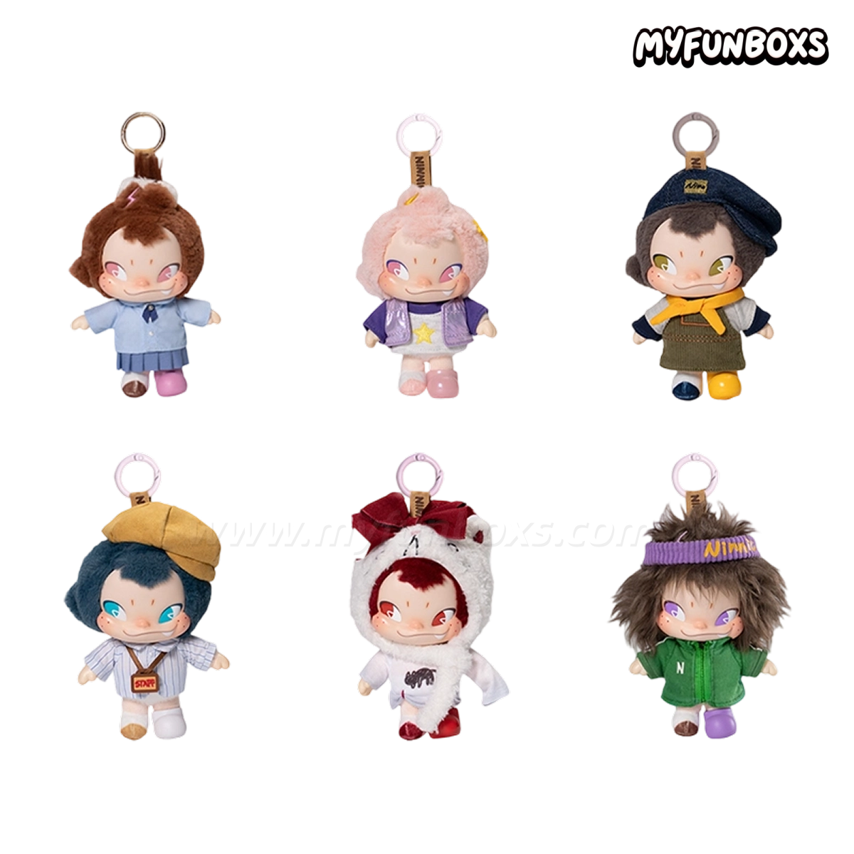 NINNIC Wild & Free series vinyl plush keychain blind box