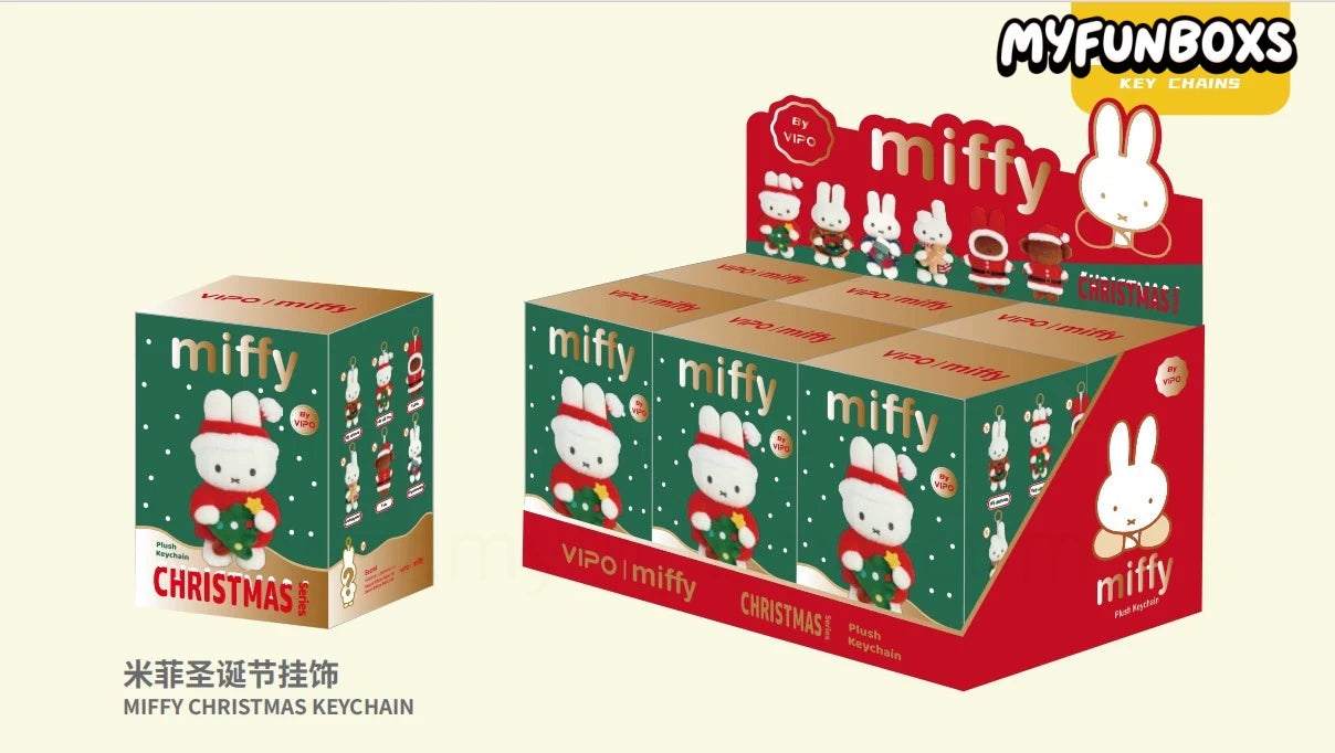 VIPO Miffy Christmas Series Plush Charm blind box (PRE-ORDER)