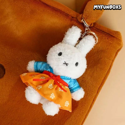 Miffy Chinese-style plush keychain