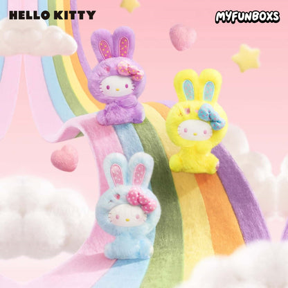Hello Kitty Rainbow Bunny Series Plush Keychain Blind Box(PRE-ORDER)