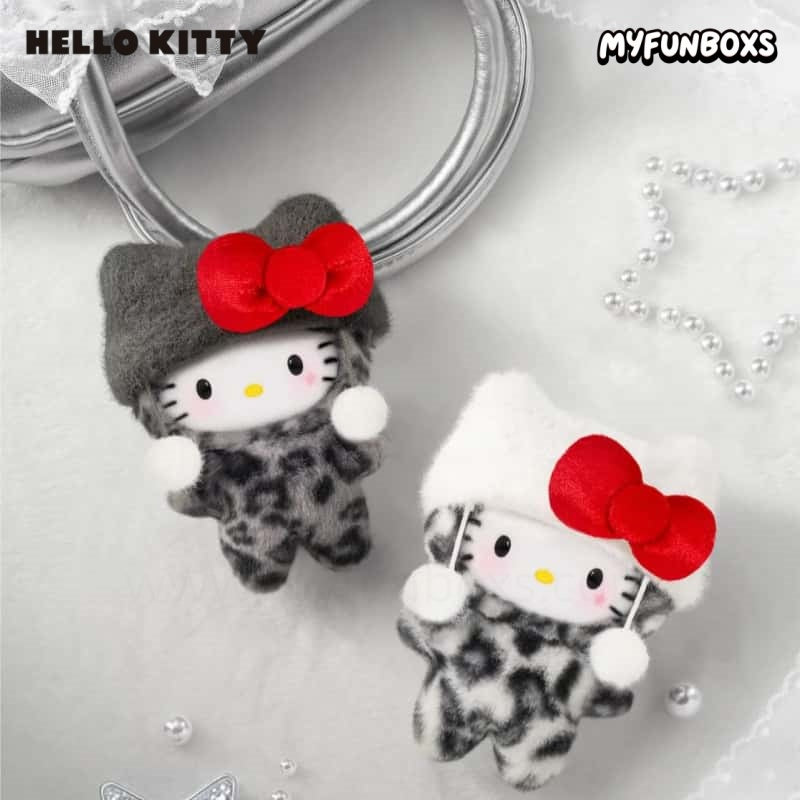 Hello Kitty Leopard Series Plush Keychain Blind Box(PRE-ORDER)