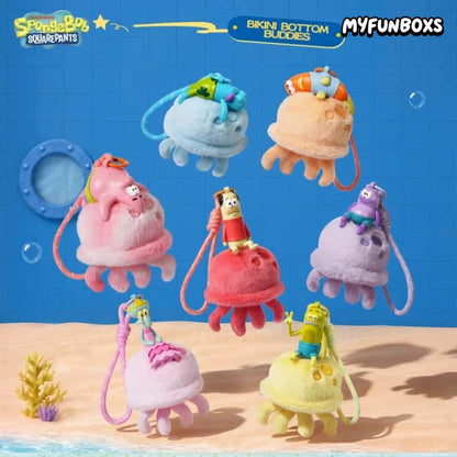 Bikini Bottom Residents Odd Fish Series Scented Plush Keychain Blind Box