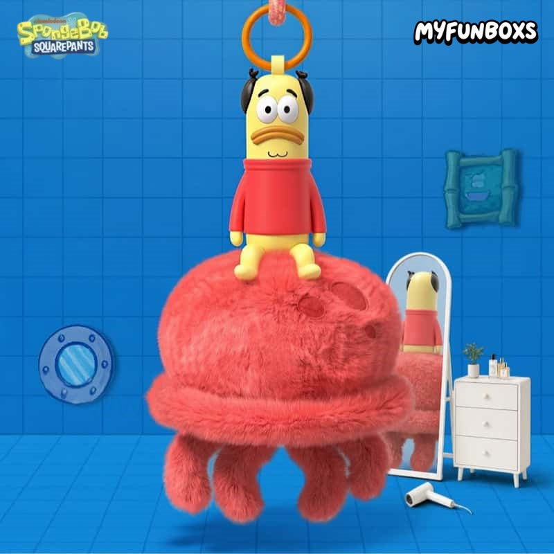 Bikini Bottom Residents Odd Fish Series Scented Plush Keychain Blind Box