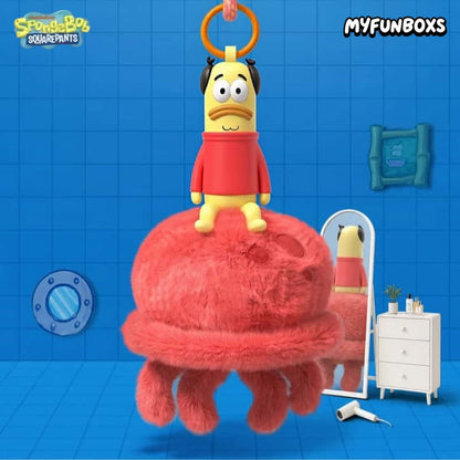 Bikini Bottom Residents Odd Fish Series Scented Plush Keychain Blind Box