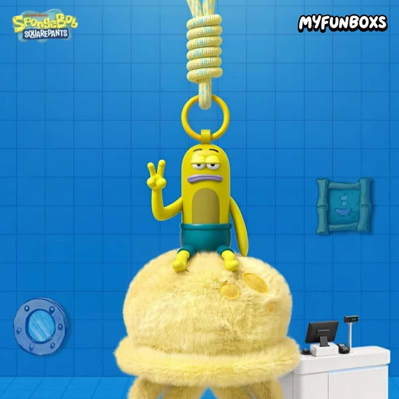 Bikini Bottom Residents Odd Fish Series Scented Plush Keychain Blind Box