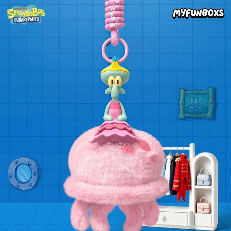 Bikini Bottom Residents Odd Fish Series Scented Plush Keychain Blind Box