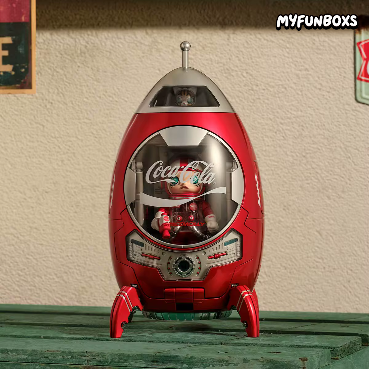 POP MART MEGA SPACE MOLLY × Coca-Cola Series Rocket Figure (PRE-ORDER)