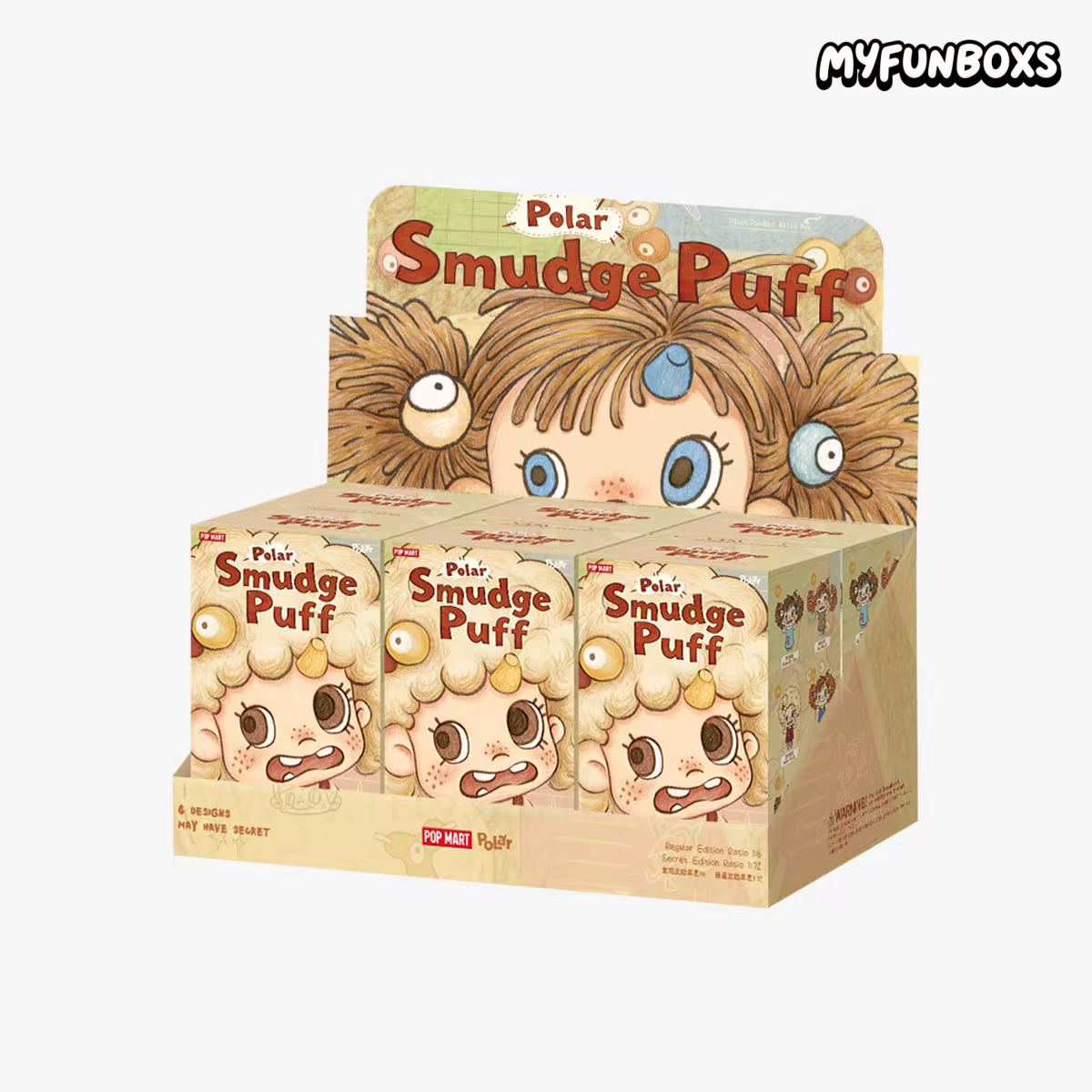 POP MART POLAR Smudge Puff Series Vinyl Plush Pendant Blind Box (PRE-ORDER)