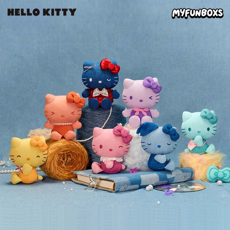 Hello Kitty Denim Series Plush Pendant Blind Box(PRE-ORDER)