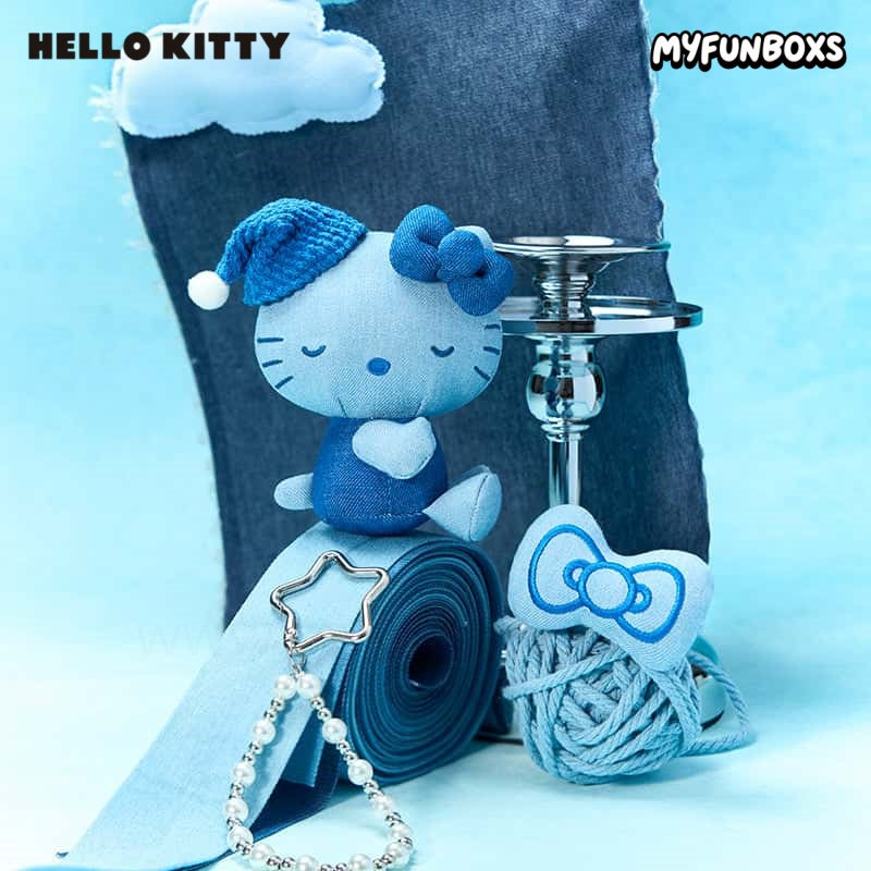 Hello Kitty Denim Series Plush Pendant Blind Box(PRE-ORDER)
