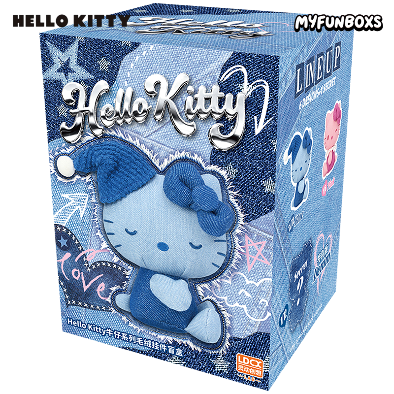 Hello Kitty Denim Series Plush Pendant Blind Box(PRE-ORDER)