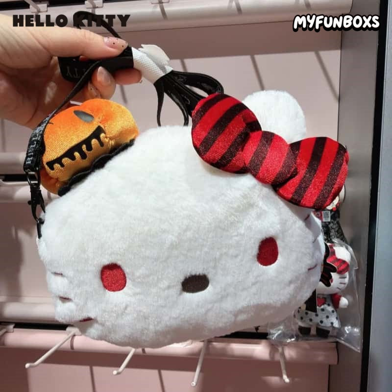 Sanrio Lovely Ghosts Halloween Series Pumpkin Kitty Keychain