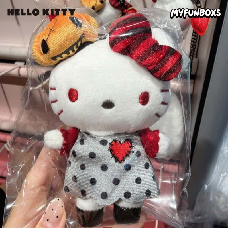 Sanrio Lovely Ghosts Halloween Series Pumpkin Kitty Keychain