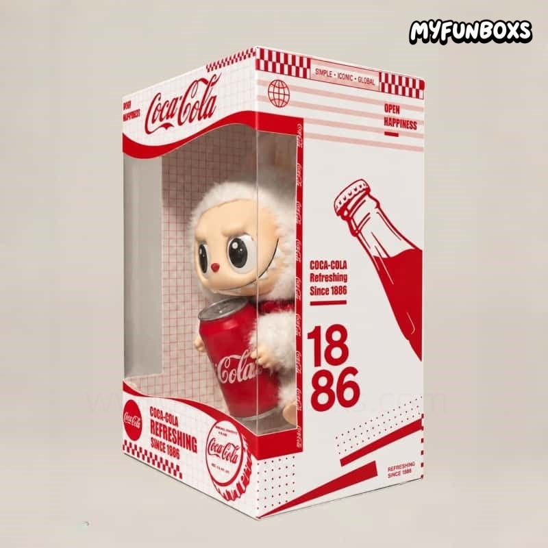 Handmade Labubu × Coca-Cola Plush Blind Box Display Case (Doll Not Included)