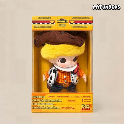 Handmade DIMOO × Pixar Sheriff Woody Plush Doll Display Case (Doll Not Included)