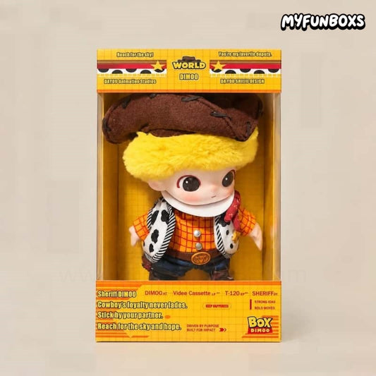 Handmade DIMOO × Pixar Sheriff Woody Plush Doll Display Case (Doll Not Included)