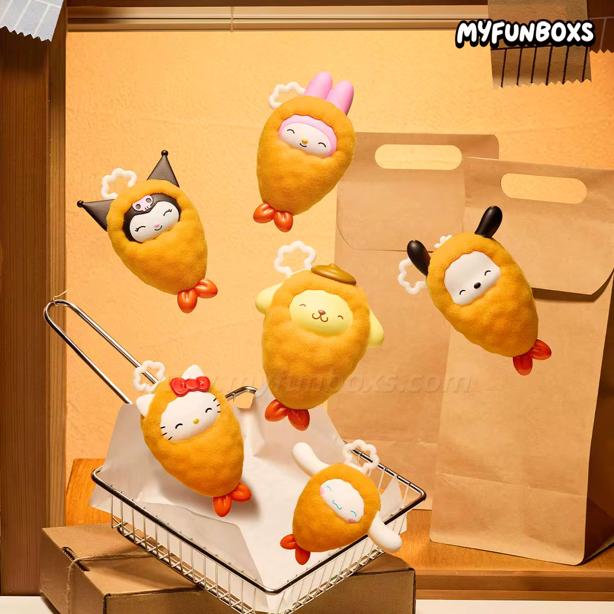 POP MART POP BEAN HK and Friends Fried Shrimp Series Mini Figure Blind Box