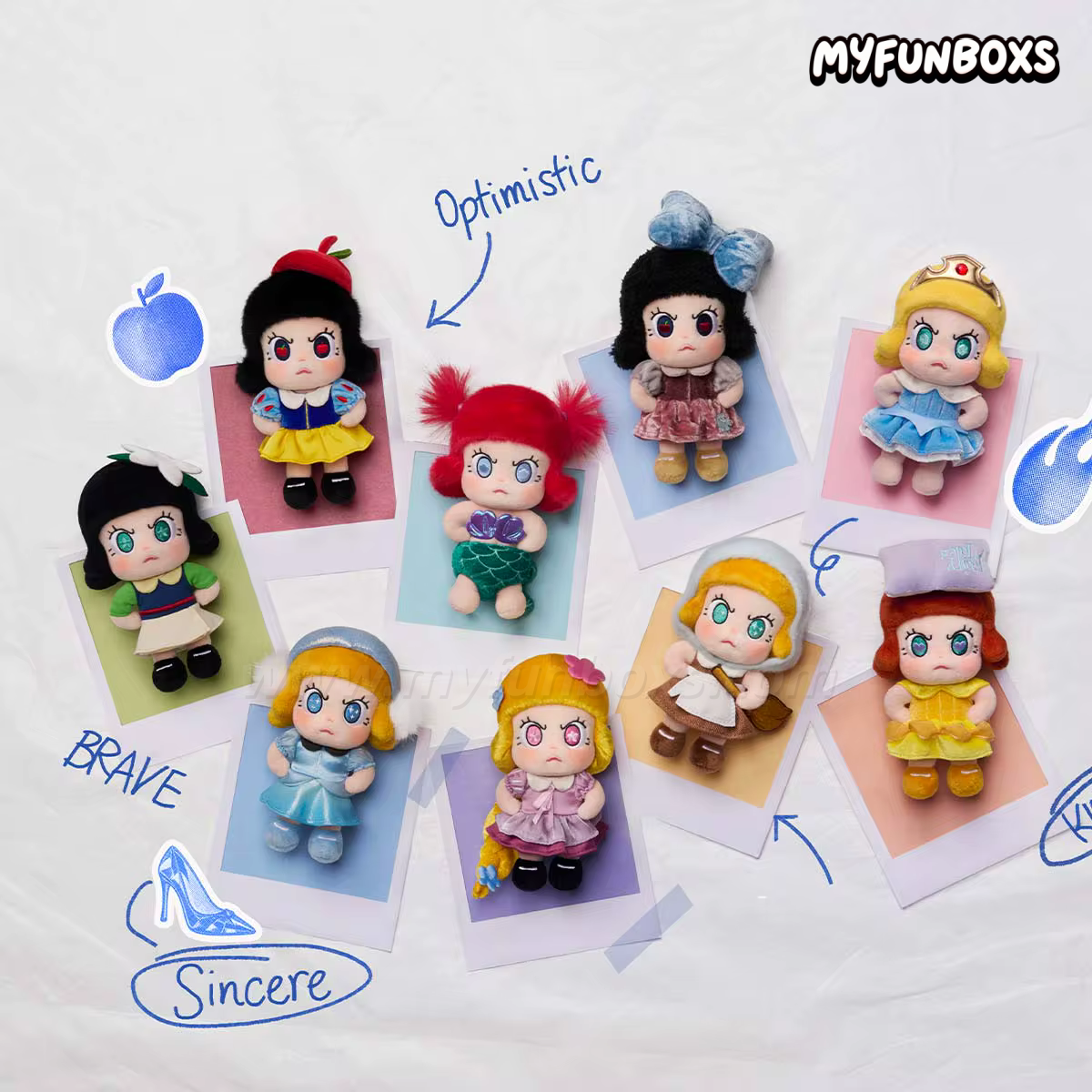 POP MART Angry Molly [PLAY] DSN Princess Series Plush Pendant Blind Box (PRE-ORDER)