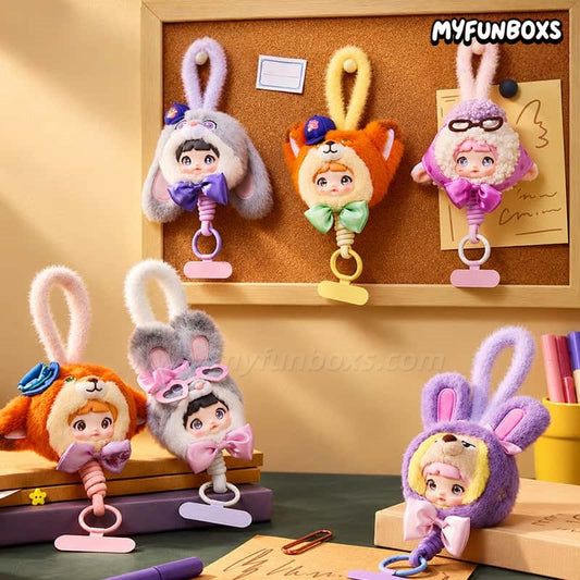Nommi × Zootopia Metropolis Holiday Series Plush Phone Strap Blind Box