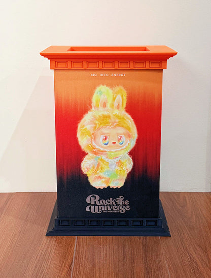 Labubu Rock Universe integrated Roman column trendy play storage box with decorative ornaments