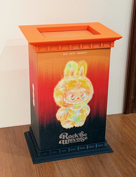 Labubu Rock Universe integrated Roman column trendy play storage box with decorative ornaments