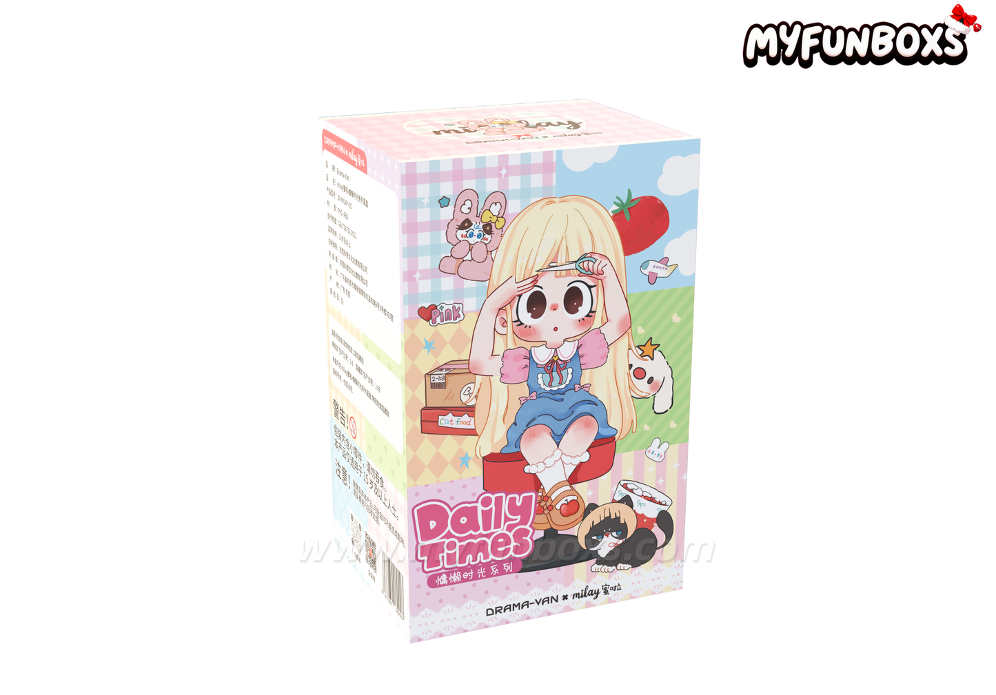 Milay Sweet Girls Generation 3: Lazy Days Series Plush Blind Box 1 BOX