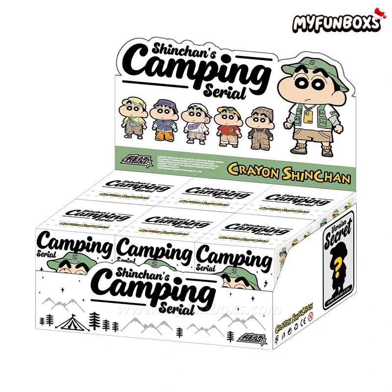 Crayon Shin-chan Camping Series Blind Box 1 SET (6 BOXES)